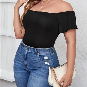 Streachy y body suit plus sizes